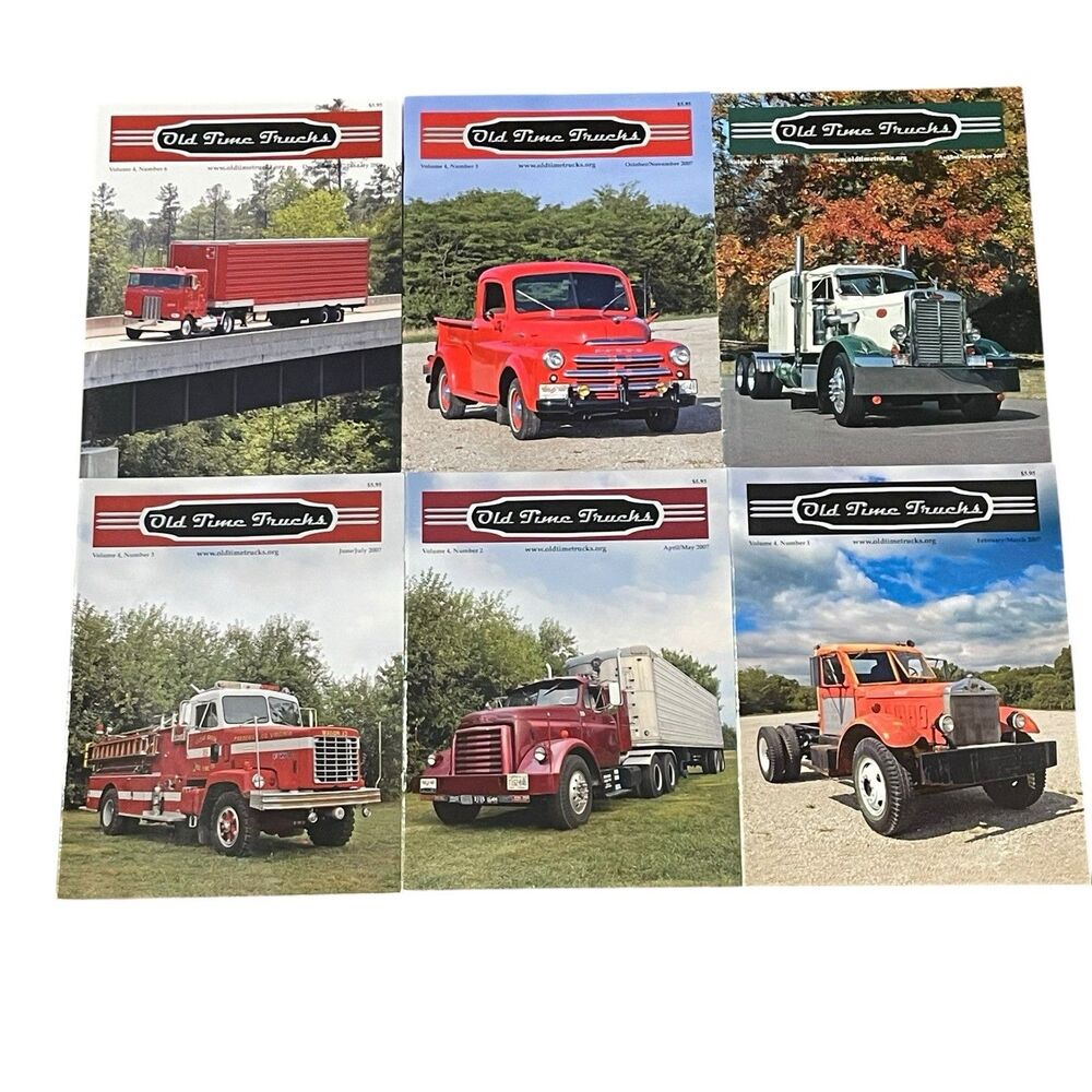 OLD TIME TRUCKS Magazine Lot 6 Issues Complete Volume 4 2007 2008